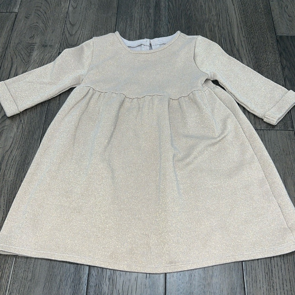 Old Navy three-quarter length sleeve baby doll like sparkle sweaterdress